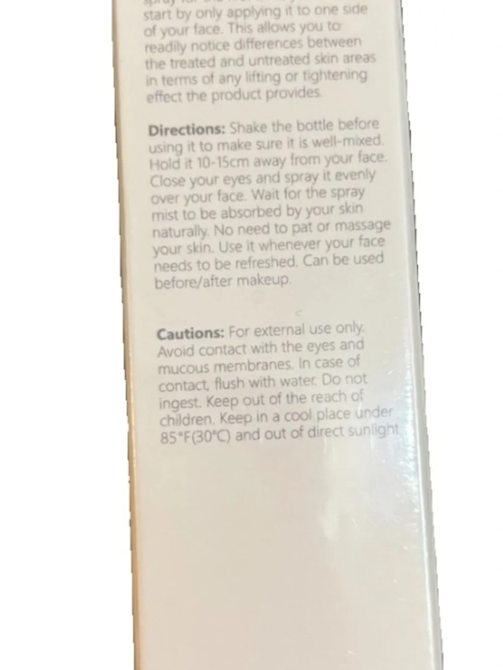 Firming + Lifting Facial Spray — Cream